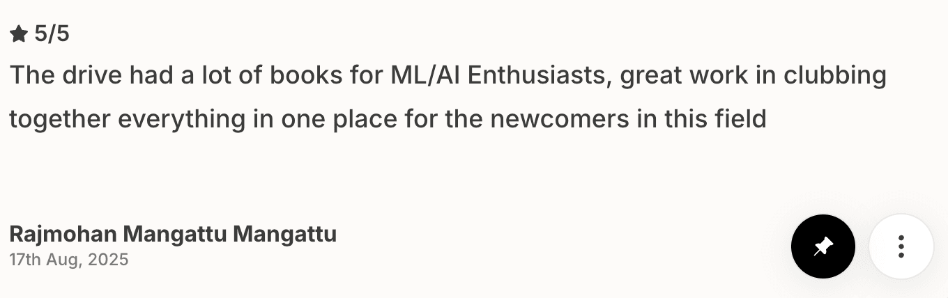 Mentorship testimonial screenshot