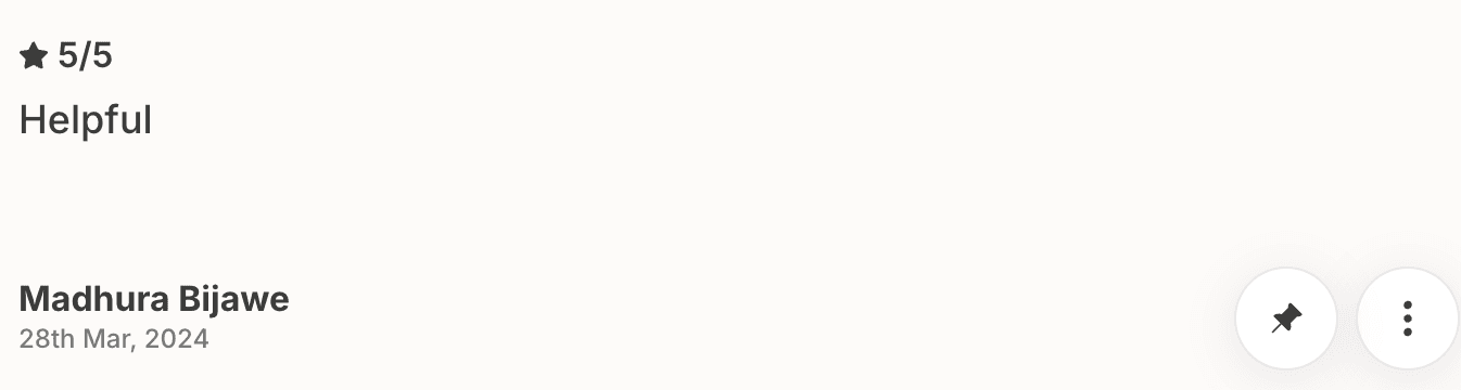 Mentorship testimonial screenshot